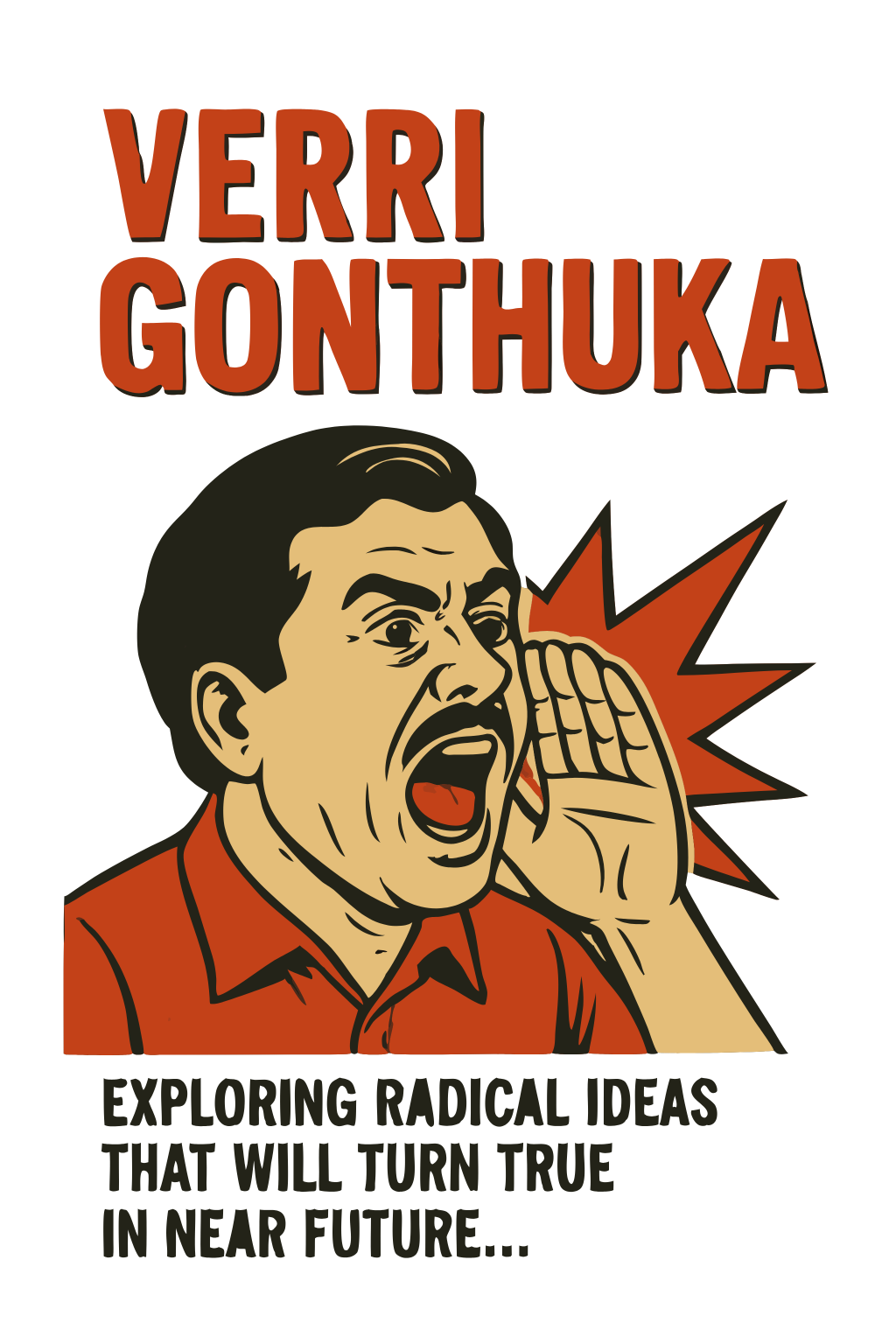Shouting Man Illustration